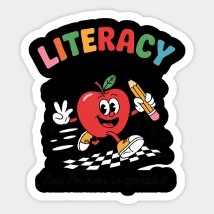 Literacy Is My Jam Literacy Teacher Reading interventionist 5 Sticker